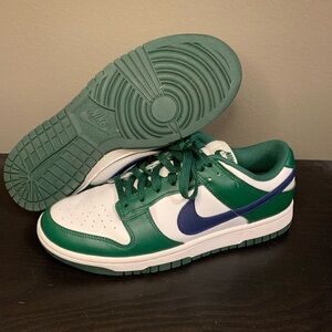 Nike Dunk Low Gorge Green Navy Blue White Women’s Size 9 Sneakers DD1503-300